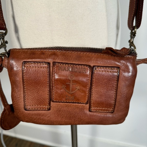 Harbour 2nd Luna Brown Leather Crossbody Bag - Picture 4 of 10